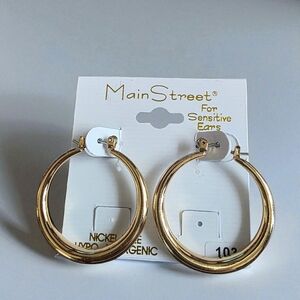Mainstreet Gold Hoop Earrings for Women
